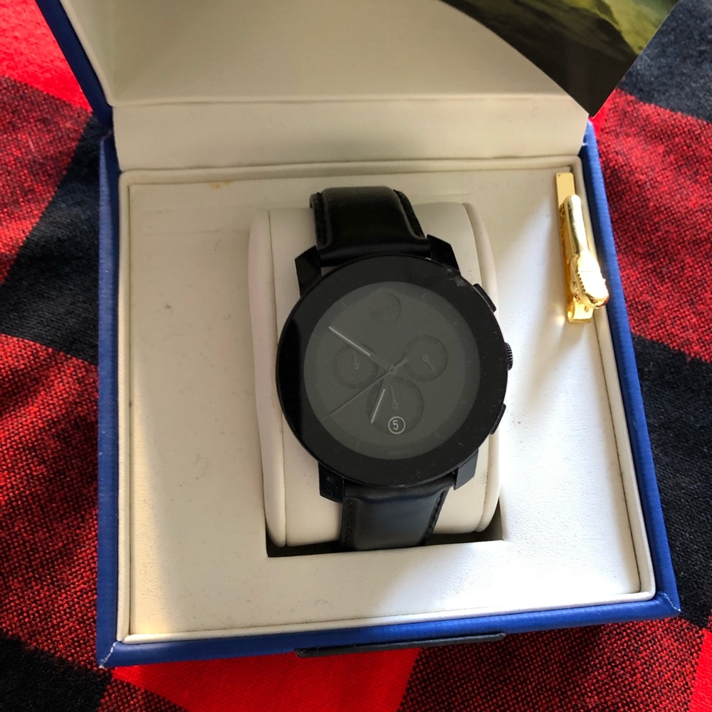 Movado bold men’s watch black